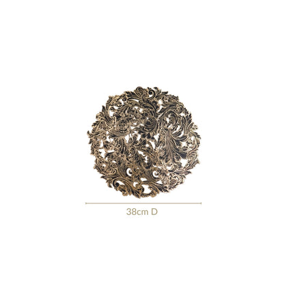 Noir Luxe Round Tablemat Set Of 6