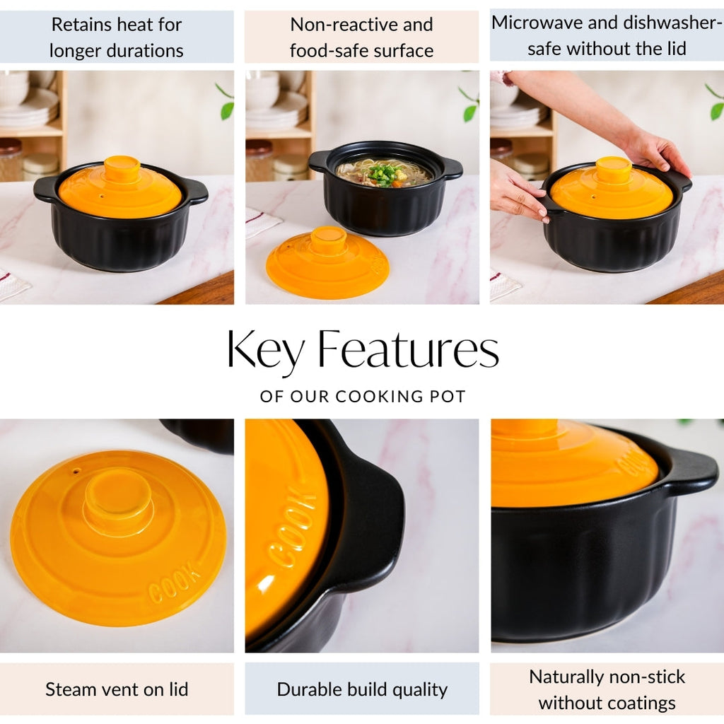 Braising Clay Cookpot 2200ml