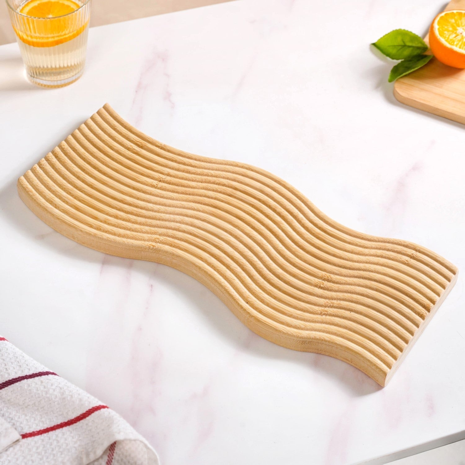 Nordic Water Ripple Platter 15 Inch