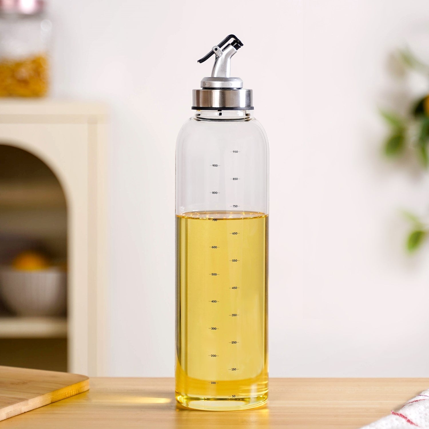 Oil Vinegar Dispenser Bottle With Detachable Nozzle 1000ml