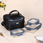 On The Go Lunch Bag Lunch Box Hamper In Faux Leather