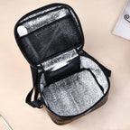 On The Go Lunch Bag Lunch Box Hamper In Faux Leather