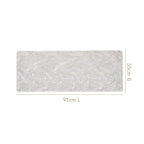 Opulent Leaf Silver Table Runner 91x35cm