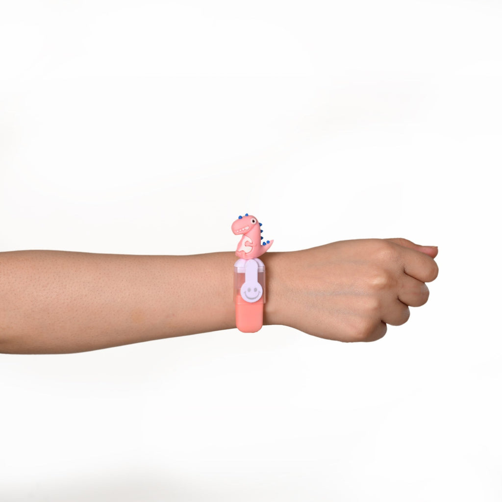 Orange Dino Rakhi Gift Set