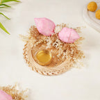 Organic Sola Lotus Tea Light Holder Pink Set Of 4