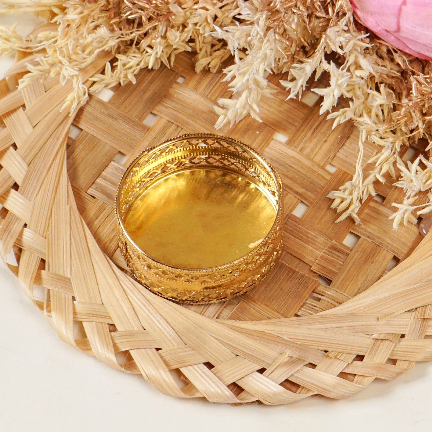 Organic Sola Lotus Tea Light Holder Pink Set Of 4