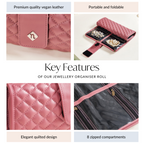 Foldable Pink Jewellery Organizer