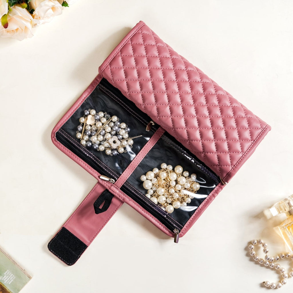 Foldable Pink Jewellery Organizer