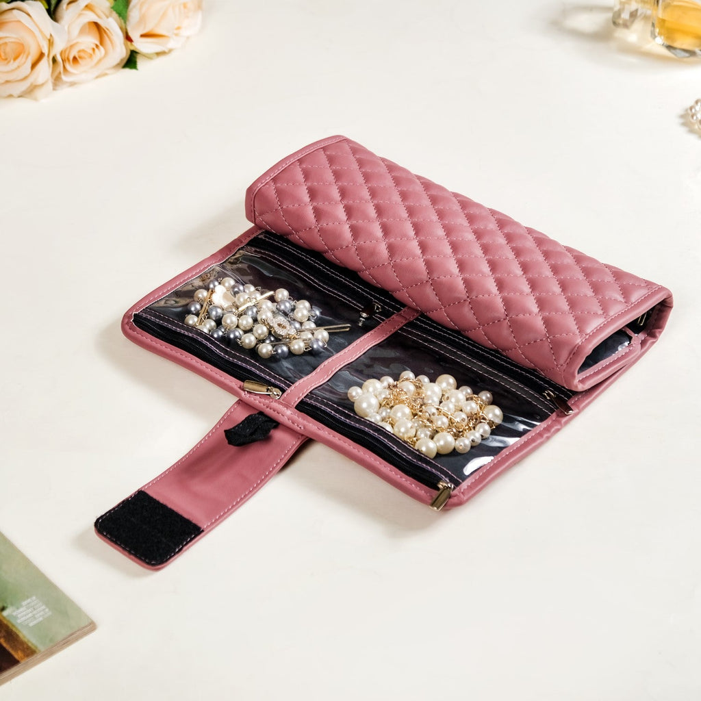 Foldable Pink Jewellery Organizer