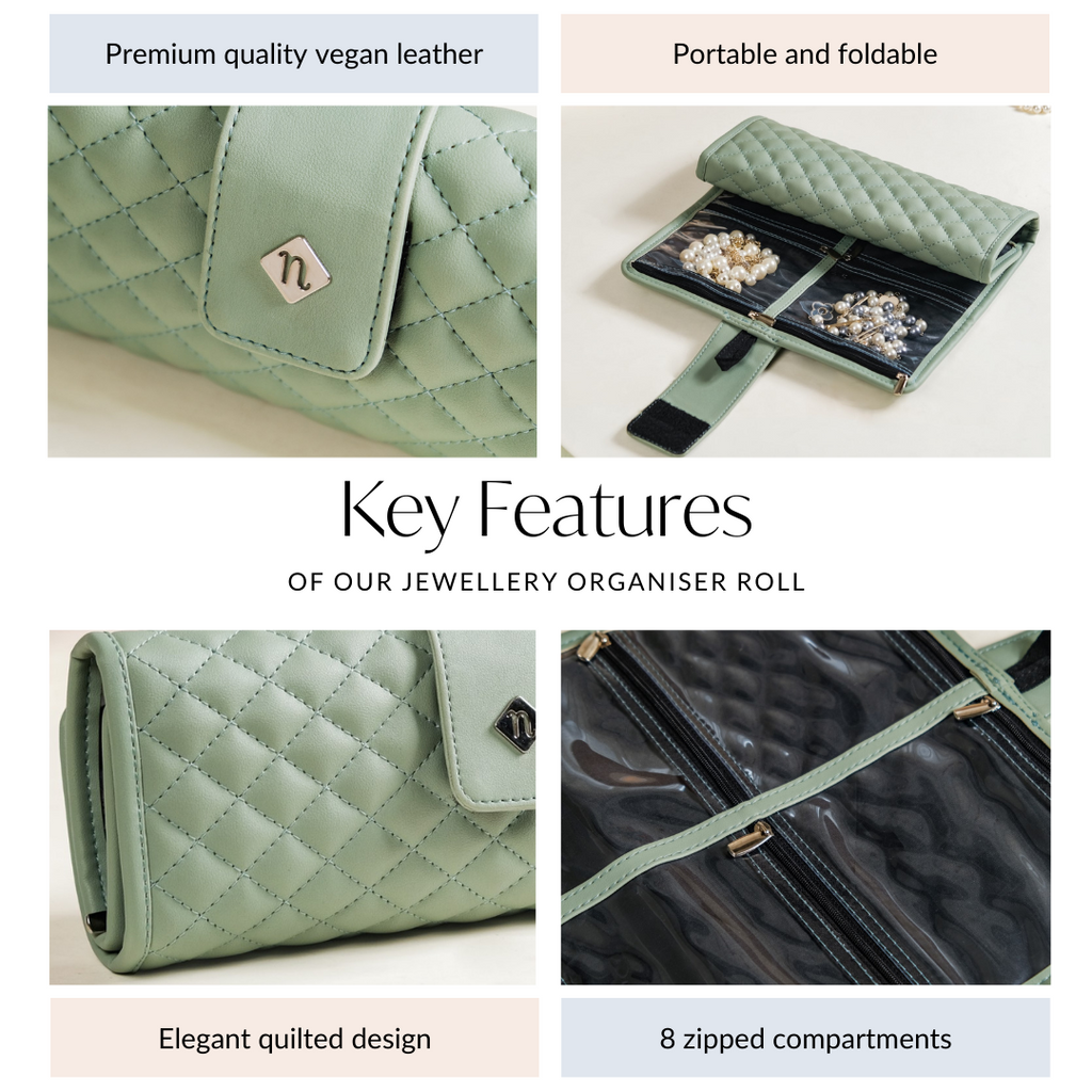 Portable Green Jewellery Organizer