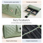 Portable Green Jewellery Organizer