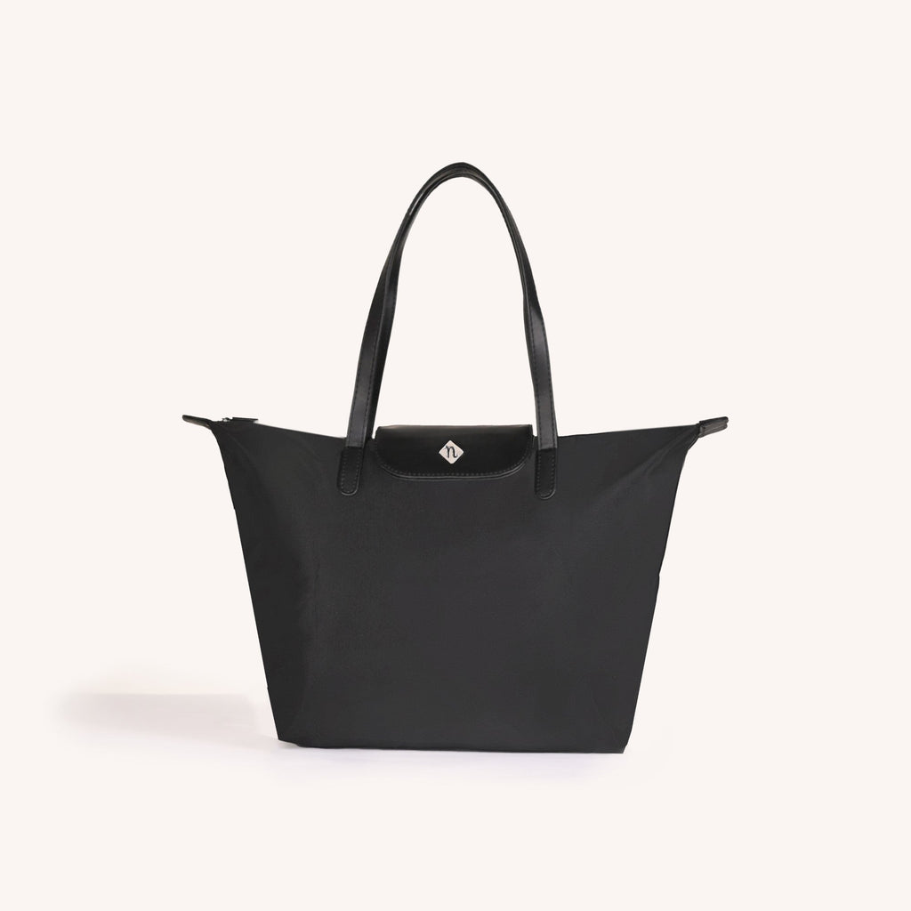 Origami Sleek Black Tote Bag For Women