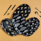 Oval Plates Black