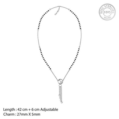 Oxidised Silver Immense Love Mangalsutra
