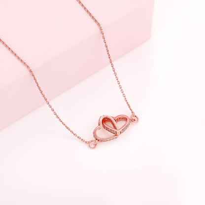Rose Gold Locked-In-Love Necklace