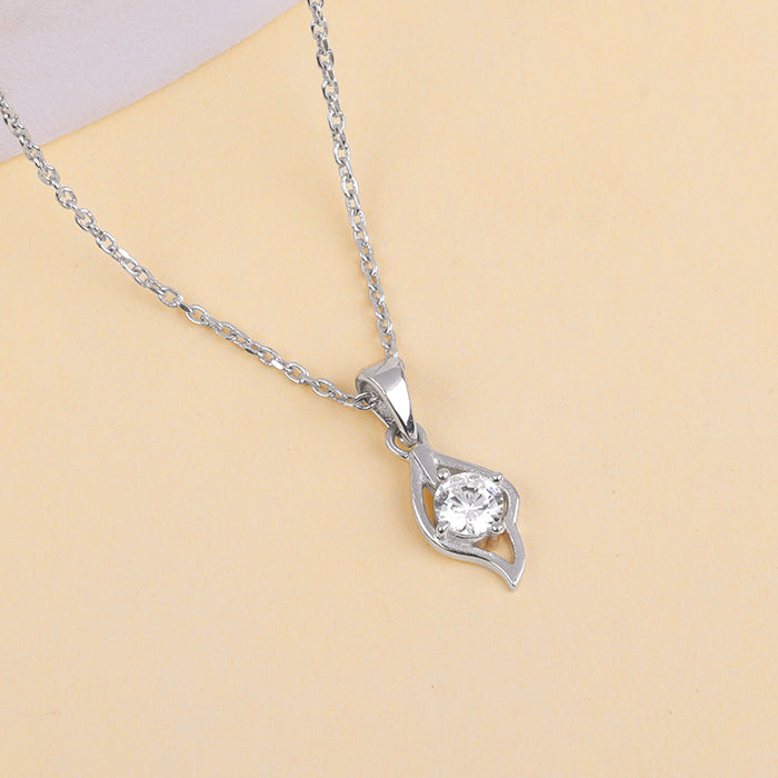 Anushka Sharma Silver Falling Dew Pendant With Link Chain