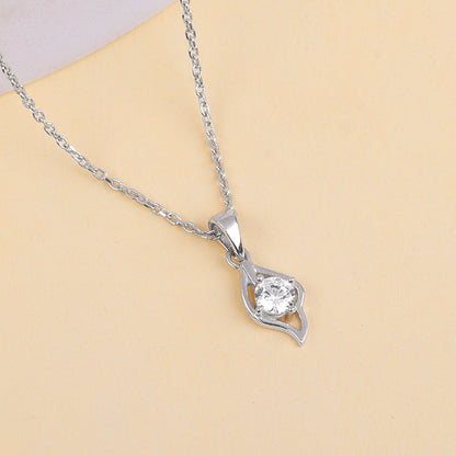 Anushka Sharma Silver Falling Dew Pendant With Link Chain