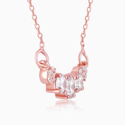Rose Gold Zirconia Elegance Mangalsutra