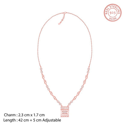 Rose Gold Endless Romance Necklace