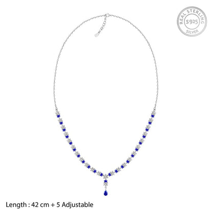 Silver Glamour In Colour Necklace