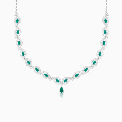 Silver Mango Leaf Necklace