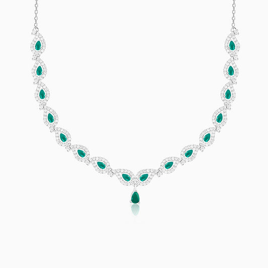 Silver Mango Leaf Necklace