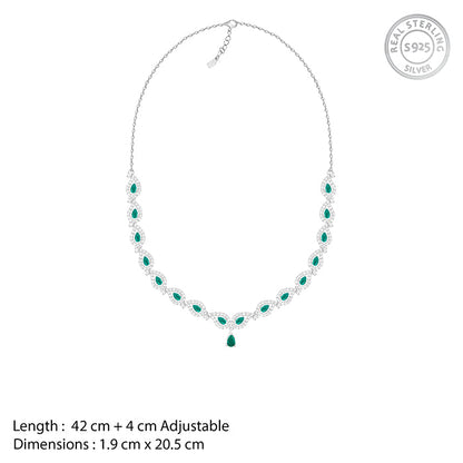 Silver Mango Leaf Necklace