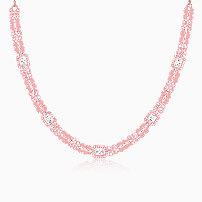 Anushka Sharma Rose Gold Braided Necklace