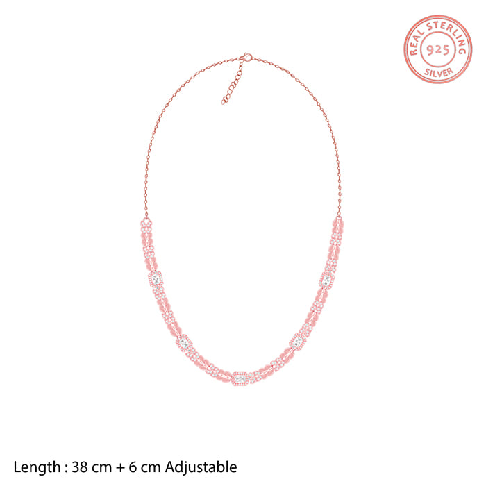 Anushka Sharma Rose Gold Braided Necklace
