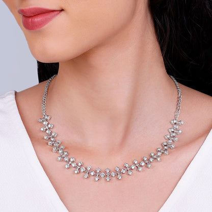 Silver Strings of Shine Necklace