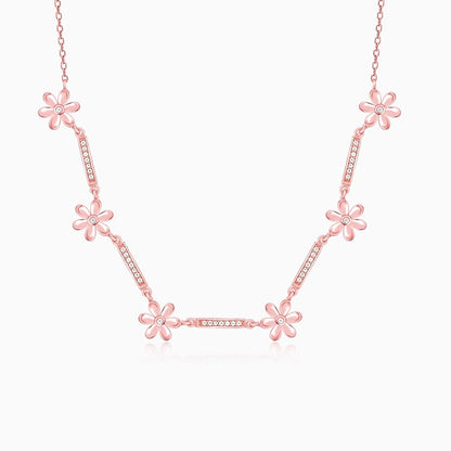 Rose Gold Flowery Bliss Necklace