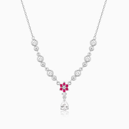 Silver Regal Blossom Necklace