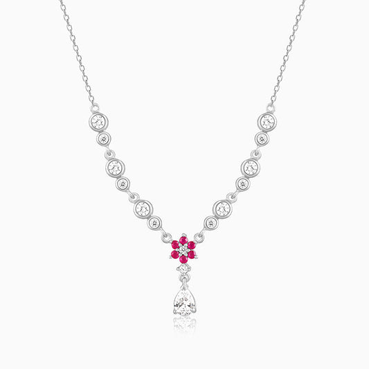 Silver Regal Blossom Necklace