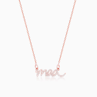 Rose Gold Maa Necklace
