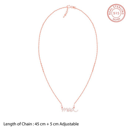Rose Gold Maa Necklace