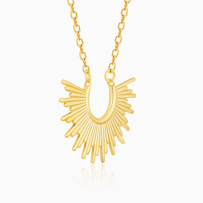 Anushka Sharma Golden Radiant Sunrise Necklace