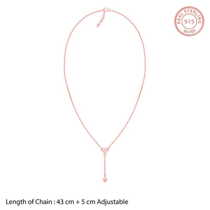 Rose Gold Swish of Shine Necklace