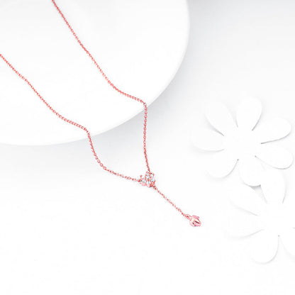 Rose Gold Swish of Shine Necklace