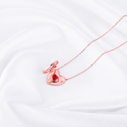 Rose Gold Custom I Love You Necklace
