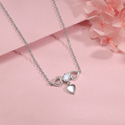 Silver Heart Locker Necklace