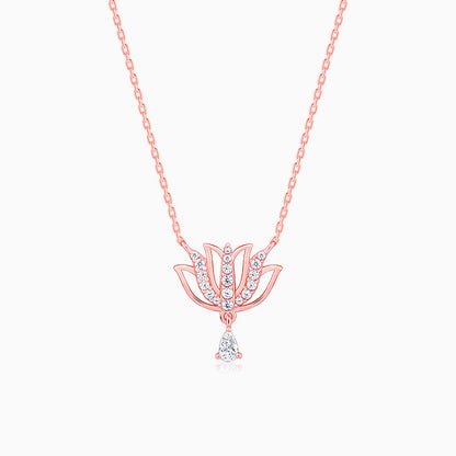 Rose Gold Thamarai Necklace