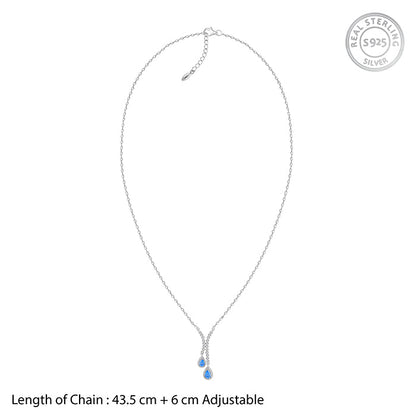 Silver Oceanic Sparkle Necklace