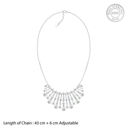Silver Glamour Glow Necklace