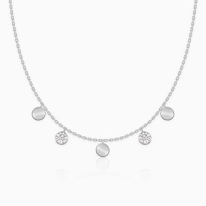 Silver Moonlit Charm Necklace