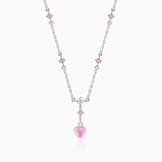 Silver Make Me Blush Necklace