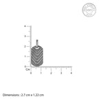 Black Rhodium Midnight Charmer Pendant With Box Chain For Him