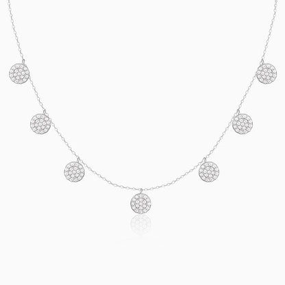 Silver Oval Charm Necklace