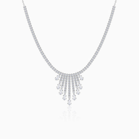 Silver Vintage Lariat Necklace