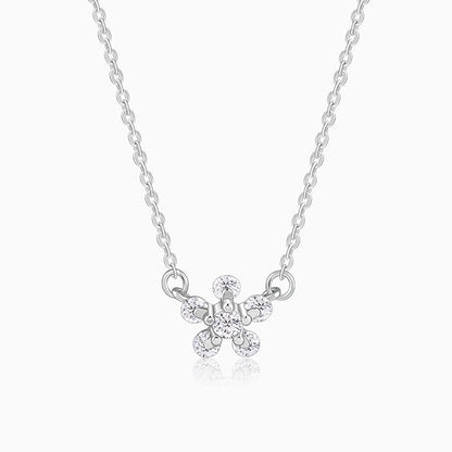 Silver Floral Necklace
