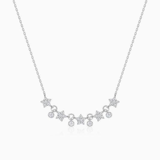 Silver Floral Serenade Necklace